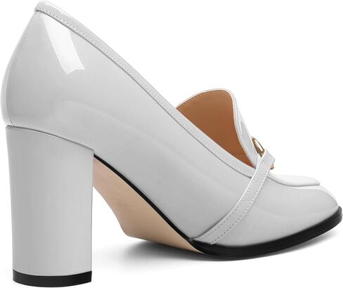 Women's Chunky Heel Square Toe Pumps, Heel High Loafers for Women, Office Commuter Party Prom Single Shoes in Kuwait