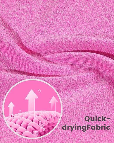 Auranso Girls Long Sleeve Shirts 3 Pack Quick Dry Athletic Tops Active Shirts for Girls Black-White-Rose Red 11-12 Years in Saudi Arabia