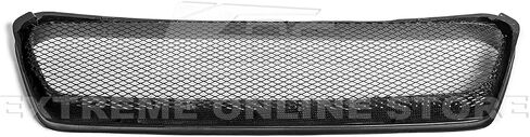 Replacement For 2015-2017 Subaru WRX & STi Models | JDM ChargeSpeed CS Style Front Bumper Upper Grille Guard Vent Cover (ABS Plastic - Matte Black) in Saudi Arabia