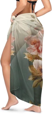 Swimsuit Coverups for Women Beach Sarong Wraps Chiffon Beach Wrap Skirt in Kuwait