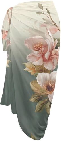 Swimsuit Coverups for Women Beach Sarong Wraps Chiffon Beach Wrap Skirt in Kuwait