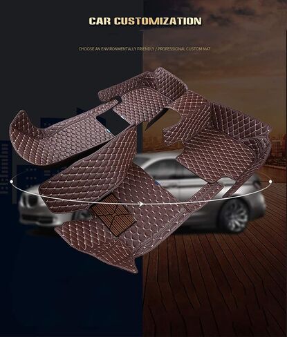 Car Floor Mat Fit for BMW 3-Series 320i 323i 325i 328d 328i 328xi 330e 330i 335d 335i 340i Leather Waterproof Mat (Black) in Saudi Arabia