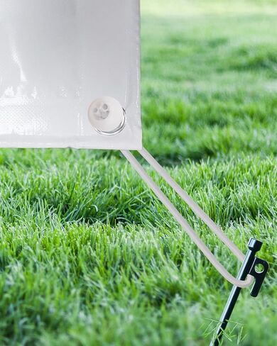 كرات Bungee الحبال 100 PCS ، 6 بوصة من الأسلاك بنجي مع كرات ، حبال صغيرة من البنجي في الهواء الطلق ، كرات بنجي لربط القنب أسفل خيام التخييم القنب (أبيض) in Kuwait