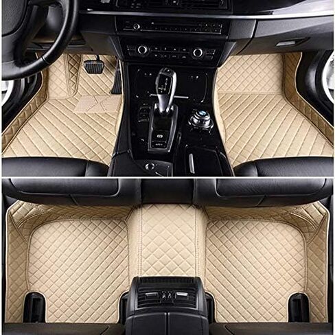 Car Floor Mat Fit for BMW 3-Series 320i 323i 325i 328d 328i 328xi 330e 330i 335d 335i 340i Leather Waterproof Mat (Black) in Saudi Arabia