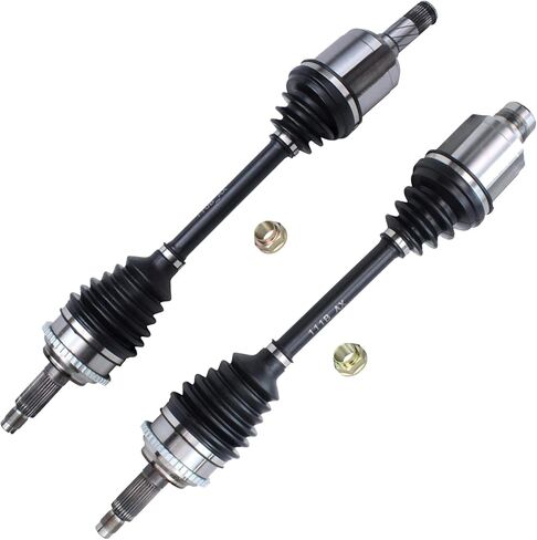Detroit Axle - Front 2pc CV Axles for 06-12 Ford Fusion, 03-08 Mazda 6, 06-09 Mercury Milan, 2 CV Axle Shafts Assembly Set 2006 2007 2008 2009 2010 2011 2012 Replacement in Saudi Arabia