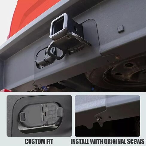 Aramox Rear Bumper Cover Plate Hitch Surround Cover Protection Panel Bumper Protector for Maverick 2022-2025 with 4/7 - Pin Connector Replacement in Saudi Arabia