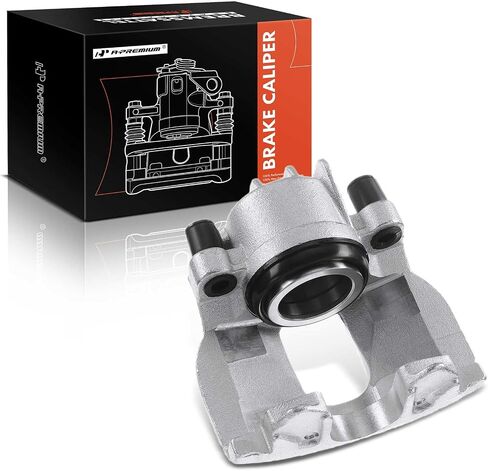 A-Premium Disc Brake Caliper Assembly Without Bracket Compatible with Select Volvo Models - S60/V70 2001-2007, S60 2006-2007, S80 1999-2006 - Front Left Driver Side in Saudi Arabia
