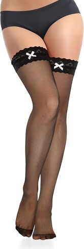 Benefeet Sox Oil Shiny Lace Thigh High Stockings for Women Lingerie Shimmer Sexy Tights Sheer Stockings in Kuwait