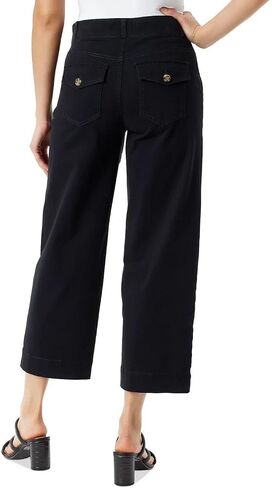 Gloria Vanderbilt Women's Wide Leg Pull On Crop Pants with Smoothing Tummy Panel in Saudi Arabia