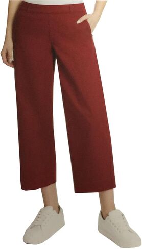 Gloria Vanderbilt Women's Wide Leg Pull On Crop Pants with Smoothing Tummy Panel in Saudi Arabia