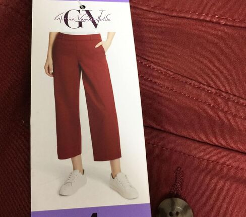 Gloria Vanderbilt Women's Wide Leg Pull On Crop Pants with Smoothing Tummy Panel in Saudi Arabia