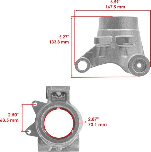 Caltric Rear Wheel Bearing Carrier Compatible with Polaris Sportsman 450 2016-2021 / Sportsman 500 2007-2013 / Sportsman 800 2007-2014 in Saudi Arabia
