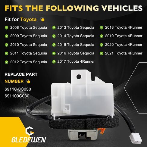 Trunk Latch Tailgate Lock Actuator Compatible with Toyota Sequoia 2008-2021 Rear Hatch Latch Actuator Replace#69110-0C030 691100C030 in Saudi Arabia