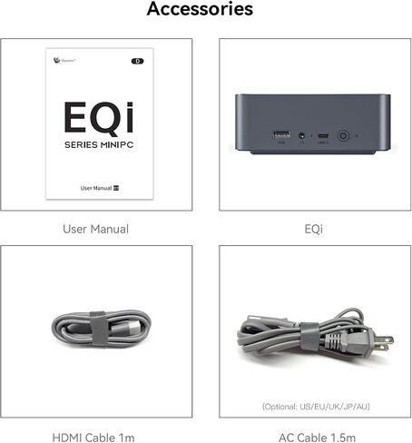 Beelink EQi12 Ai Mini PC, Intel 12th Core 1220P(10C/12T, Up to 4.4GHz), Copilot Mini Computer 24G LPDDR5 RAM 500GB NVMe PCIE4.0 SSD, Built-in PSU 4K@60Hz Dual Display HDMI2.1/WiFi6/BT5.2/1000Mbp in Kuwait