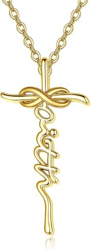 14K Faith Cross Cross for Women With Infinity Anniversary Home Highm in Kuwait