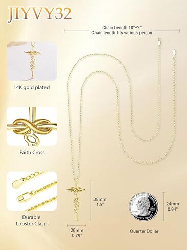 14K Faith Cross Cross for Women With Infinity Anniversary Home Highm in Kuwait