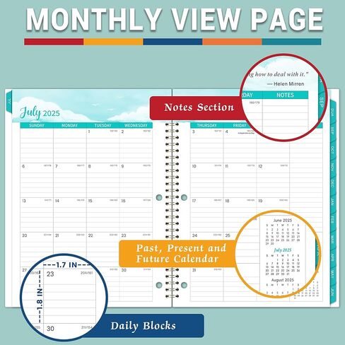 مخطط الطلاب 2024-2025 - مخطط أكاديمي 2024-2025 من يوليو 2024 - يونيو 2025، 11 بوصة × 9 بوصة، مخطط دروس أسبوعي مزود بملصقات وأهداف الأسبوع وعلامات تبويب مطبوعة وتجليد ذهبي مزدوج السلك in Kuwait