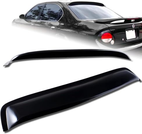 Rear Window Roof Spoiler Compatible with 2000-2003 Nissan Maxima, Acrylic Rear Window Roof Visor Spoiler Wing, Lightweight Window Duck Lid, Smoke Black, 2001 2002 in Saudi Arabia