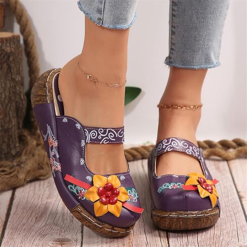 Slip-On Mule Clogs for Women Lightweight EVA Oustole for Long-Lasting Wear Handemade Wooden Clog Sandal in Saudi Arabia