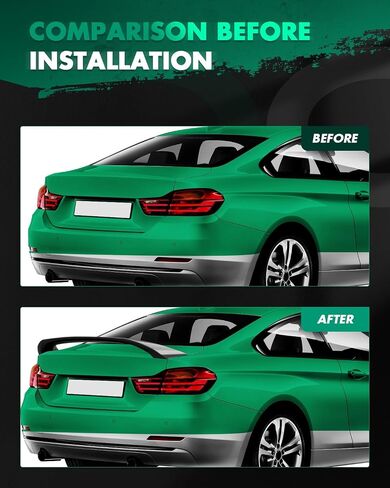 SCITOO 5.9 Inch ABS Spoiler for 2012-2015 for Honda Civic Sedan Trunk Spoiler Roof Lip Kit, Rear Spoiler Wing, Car Rear Spoiler Exterior Rear Spoiler Kit (Matte Black) in Saudi Arabia