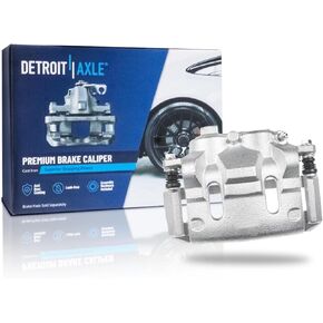 Detroit Axle - Front Left Brake Caliper for 1999-2003 Ford Windstar Disc Brake Caliper with Bracket 2000 2001 2002 Replacement Driver Side Brake Caliper Assembly in Kuwait