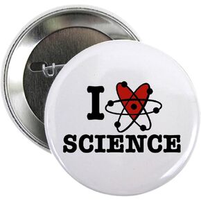 CafePress I Love Science 2.25 Button 2.25" Button in Kuwait