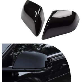 غطاء حراسة مرآة الرؤية الخلفية لعام 2020-2024 Tesla Model Y Side Mirror Cover Accessories (Black Black ، Model Y) in Kuwait