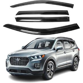 Fits for Hyundai Santa Fe Year: 2013 2014 2015 2016 2017 2018 Safe Smoke Window Visor Sun Rain Vent Guard Vent Window Visor Window Deflector,4 Pcs in Saudi Arabia
