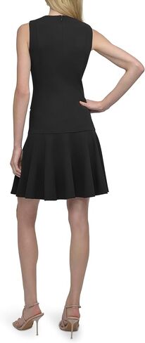DKNY Women's Sleeveless Jewel Neck Zipper Front Dress in Saudi Arabia