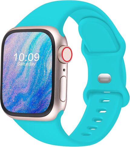 Sport Bands Compatible with Apple Watch Band Women Men 40mm 38mm 41mm 42mm 44mm 45mm 46mm 49mm ,Soft Wristband Waterproof Replacement Strap for iWatch Bands Series 11 10 9 8 7 6 5 4 3 2 1 SE Ultra White in Saudi Arabia