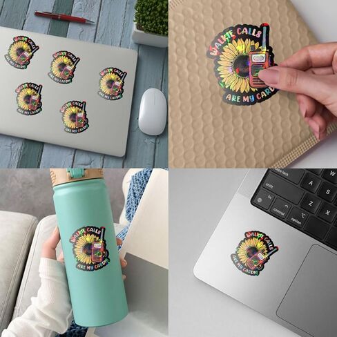 3Pcs Walkie Calls are My Cardio Sticker Teacher Education Stickers Funny School Admin Stickers Walkie Talkie Calls Funny Sticker Walkie Decal for Laptop Bottle Phone Car Hard Hat Helmet 3"x3" in Kuwait