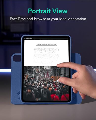 ESR لـ IPAD AIR CASE 13 بوصة M3/M2 (2025/2024) ، الغطاء المغناطيسي القابل للإزالة ، صورة قابلة للتعديل/المناظر الطبيعية مع عرض شاشة مرفوع ، 9 زوايا دائمة ، سلسلة Shift ، RED in Kuwait