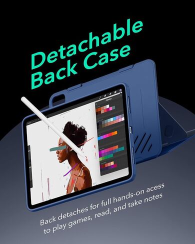 ESR لـ IPAD AIR CASE 13 بوصة M3/M2 (2025/2024) ، الغطاء المغناطيسي القابل للإزالة ، صورة قابلة للتعديل/المناظر الطبيعية مع عرض شاشة مرفوع ، 9 زوايا دائمة ، سلسلة Shift ، RED in Kuwait