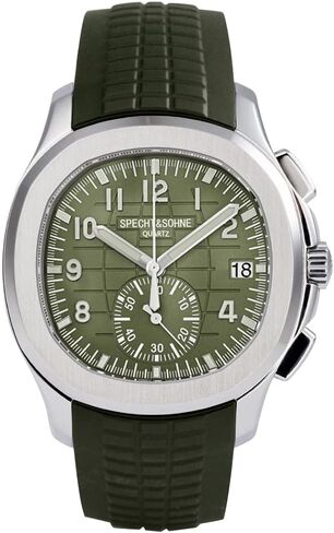 Tasto Specht & Sohne Men's Quartz Watches for Men Chronograph عرض مقاوم للماء 42 مم من الفولاذ الساعات الرياضية in Saudi Arabia