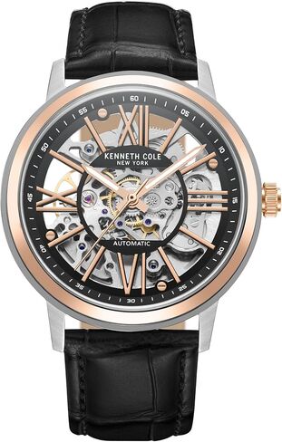 Watch Kenneth Cole New York Men's Watch-الفولاذ المقاوم للصدأ ، والتوليد الذاتي التلقائي ، ومقاوم للماء ، ورومرات رومانية ، و WATION DIAL HAID WATCH للرجال in Saudi Arabia