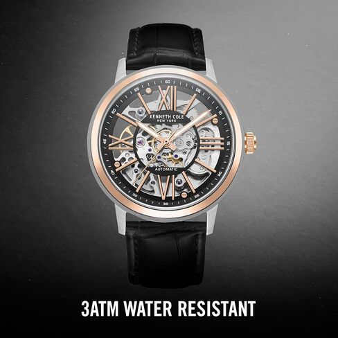 Watch Kenneth Cole New York Men's Watch-الفولاذ المقاوم للصدأ ، والتوليد الذاتي التلقائي ، ومقاوم للماء ، ورومرات رومانية ، و WATION DIAL HAID WATCH للرجال in Saudi Arabia