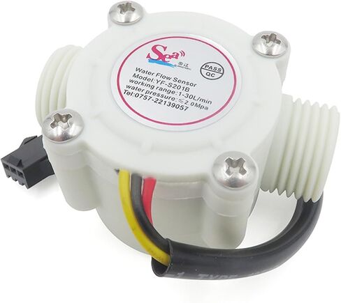 1PCS 4-Pipe Hall Flow Sensor 4-Pipe Hall Sensor Water Heater Flow Sensor S201B(S201BBlack) in Saudi Arabia