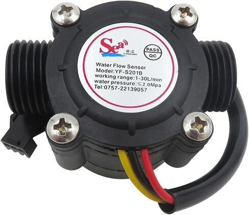1PCS 4-Pipe Hall Flow Sensor 4-Pipe Hall Sensor Water Heater Flow Sensor S201B(S201BBlack) in Saudi Arabia
