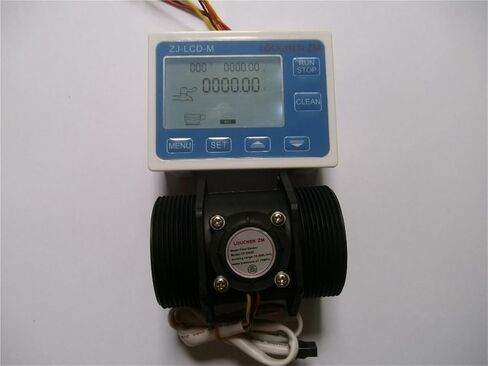 1PCS G2" inch DN50 Flow Rate Water Sensor Meter+ Digital Display Control Flowmeter in Saudi Arabia
