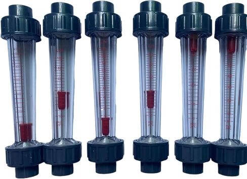 1PCS LZS-15 نوع الأنابيب البلاستيكية نوع التدفق السائل ماء Rotameter 202 سم (100-1000 رطل) in Kuwait
