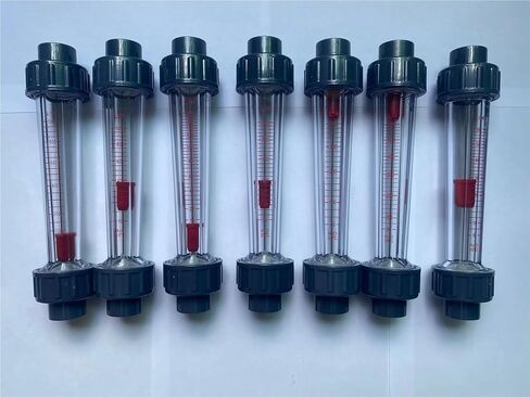 1PCS LZS-15 نوع الأنابيب البلاستيكية نوع التدفق السائل ماء Rotameter 202 سم (100-1000 رطل) in Kuwait