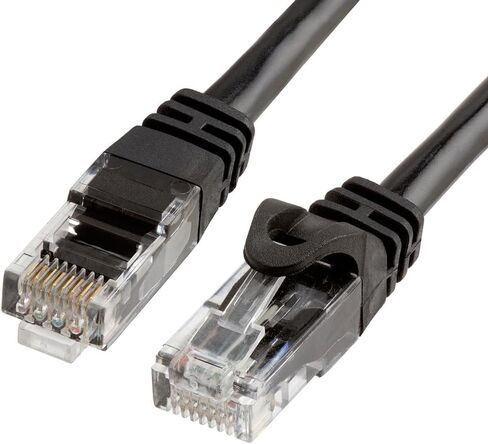 Cat 6 Ethernet Cable 1.5 ft, Cat6 Patch Cables 10Gbps LAN Cable, 550MHz Network Cable, RJ45 Connectors, Compatible with Gaming Computer, Laptop, Modem, Router, HDTV, Gaming Console - Blue in Saudi Arabia