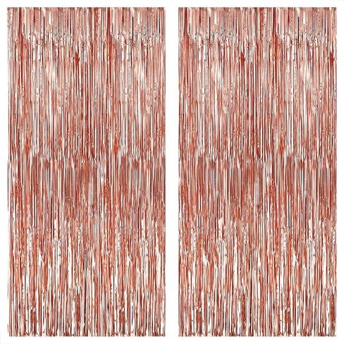 KatchOn, XtraLarge, Sage Green Foil Fringe Curtain - 6.4x8 Feet, Pack of 2 | Light Green Foil Fringe Curtain | Lime Green Backdrop for Frog Birthday Decorations | Sage Green Graduation Decorations in Saudi Arabia