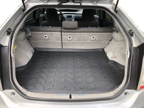 بطانة البضائع-حصيرة جذع لـ Toyota Prius 2010-2015-حصائر جذع مقاومة للطقس للسيارات ذات الشفاه المرتفعة-مطاطية حصيرة السيارة غير المنقولة-سهلة التثبيت-تصميم بالليزر مسبقًا in Saudi Arabia