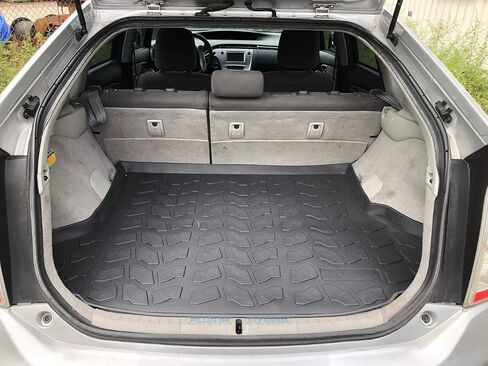 بطانة البضائع-حصيرة جذع لـ Toyota Prius 2010-2015-حصائر جذع مقاومة للطقس للسيارات ذات الشفاه المرتفعة-مطاطية حصيرة السيارة غير المنقولة-سهلة التثبيت-تصميم بالليزر مسبقًا in Saudi Arabia