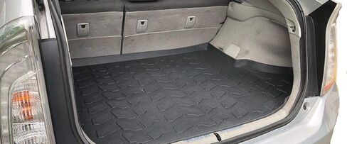 بطانة البضائع-حصيرة جذع لـ Toyota Prius 2010-2015-حصائر جذع مقاومة للطقس للسيارات ذات الشفاه المرتفعة-مطاطية حصيرة السيارة غير المنقولة-سهلة التثبيت-تصميم بالليزر مسبقًا in Saudi Arabia