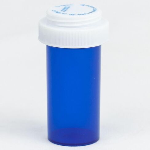 Five Star Supplies Plastic Pill Bottles - Reversible Cap Easy Open & Child Resistant - Pill Container Prescription Vial - Easy Open/Push N Turn (Amber, 16 DRAM 240 ct.) in Kuwait