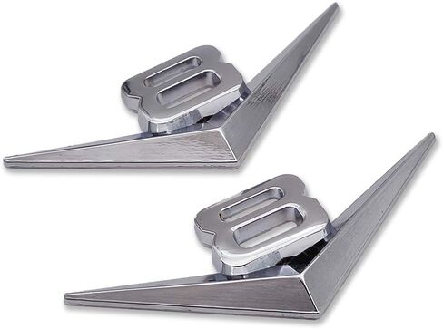 2x Chrome Metal V8 Logo Emblem Premium 3D V-8 Engine Badge Auto Sticker Decal (Silver) in Kuwait