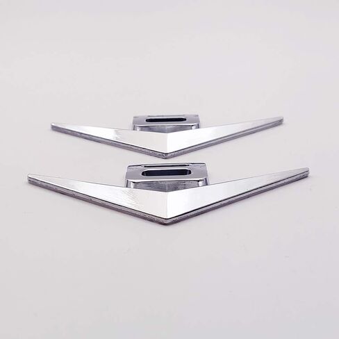 2x Chrome Metal V8 Logo Emblem Premium 3D V-8 Engine Badge Auto Sticker Decal (Silver) in Kuwait