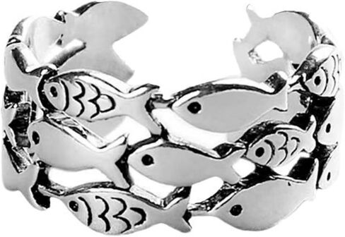 S925 STERLING SILVER SILVER RING OPN OPER RING-حلقة إبداعية للجنسين الحد الأدنى ، حلقة إصبع عصرية للرجال والنساء ، الحجم القابل للتعديل 4-8 in Kuwait
